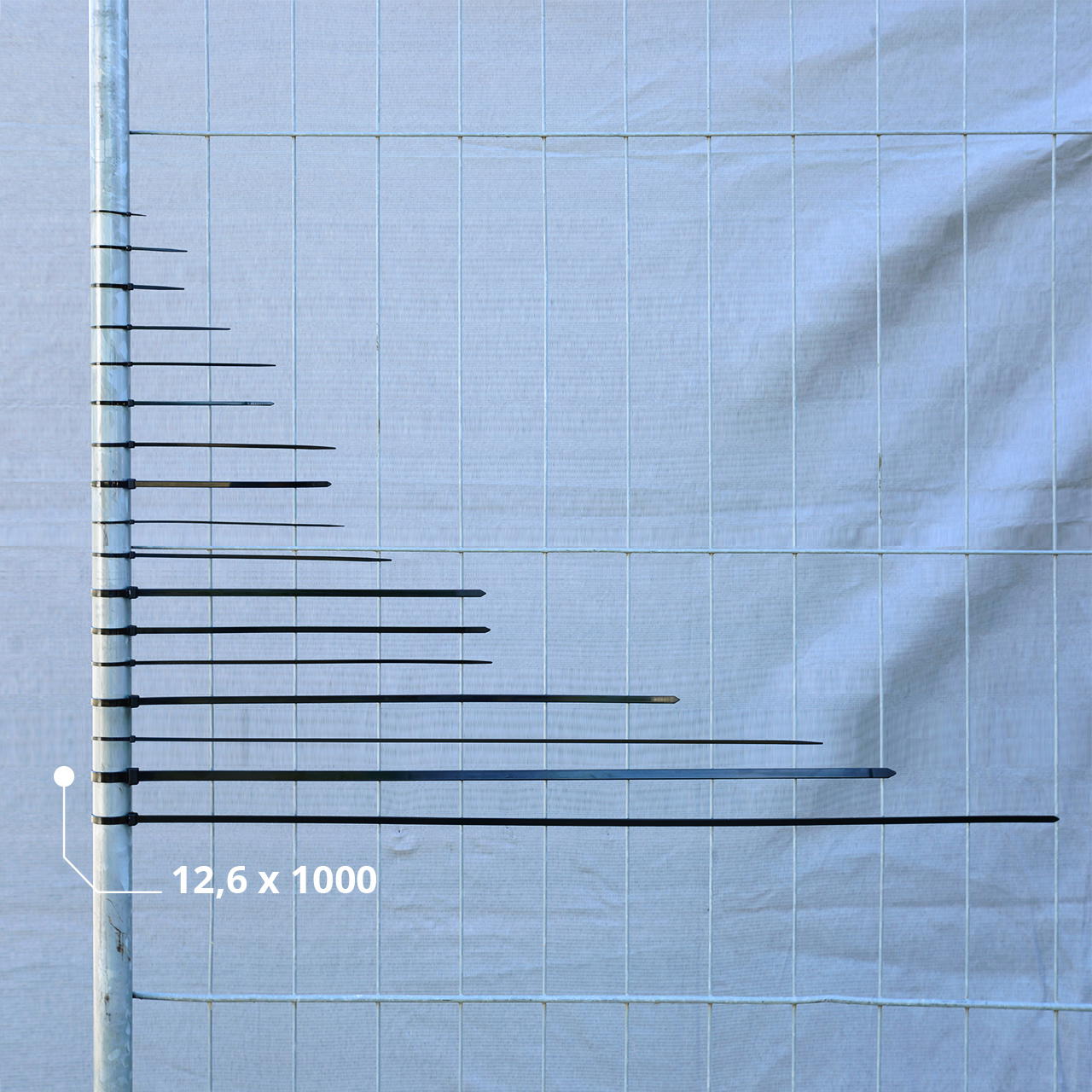 Kabelbinder schwarz - 12,6 mm x 1000 mm