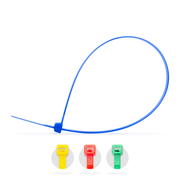 Bunte Kabelbinder 4,8 x 300 mm - blau