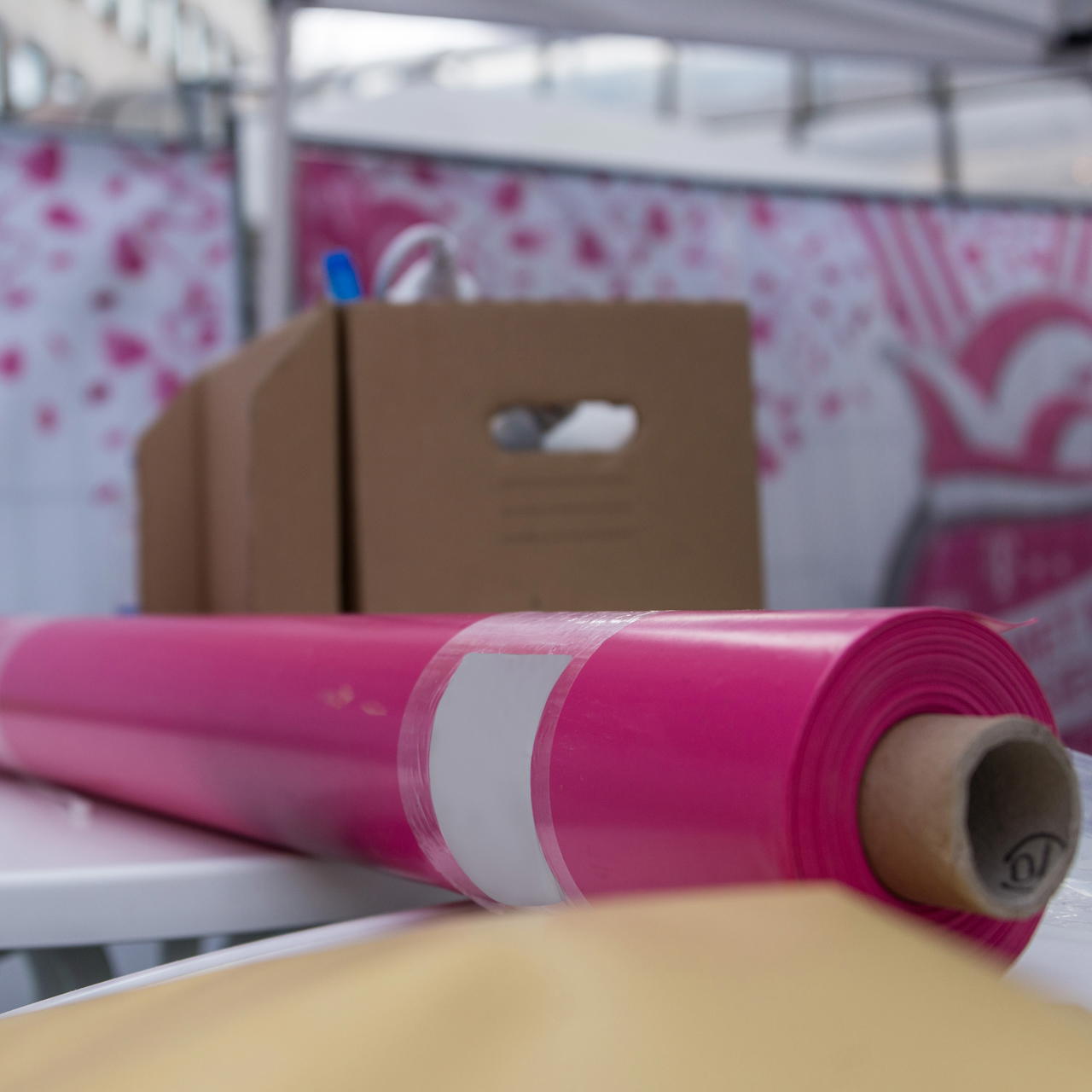 lacquer foil roll - white