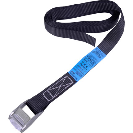 lashing strap with clamping lock - black lashing strap with clamping lock - black