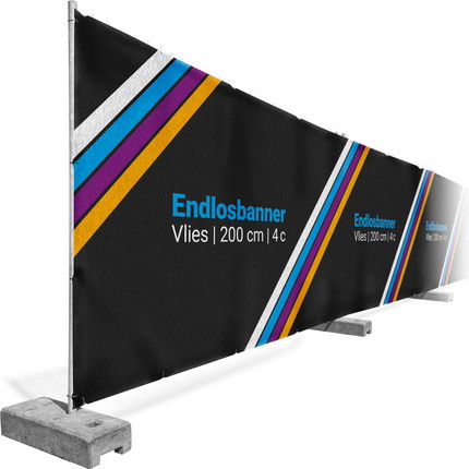 endless nonwovens - 4-coloured endless nonwovens - 4-coloured - 200 cm - 600 cm