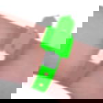 vinyl admission wristbands - neon green Printed vinyl admission wristbands (1c) - neon green