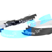 Printed fabric wristbands – single-sided - Plastic closure (self-sealing)