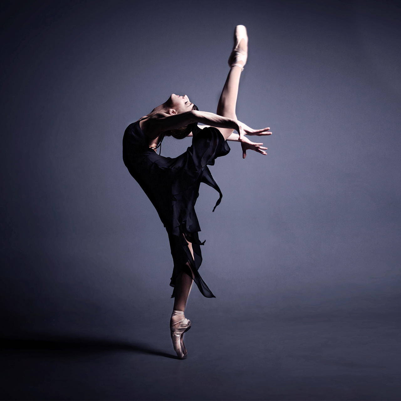 Marley Floor two-layer dance floor  - black-grey