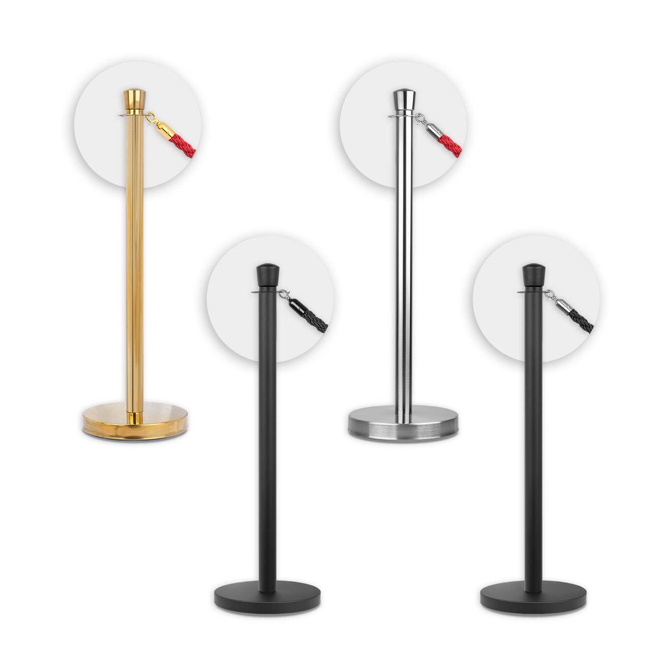 Absperrkordel GRIP - rot-gold