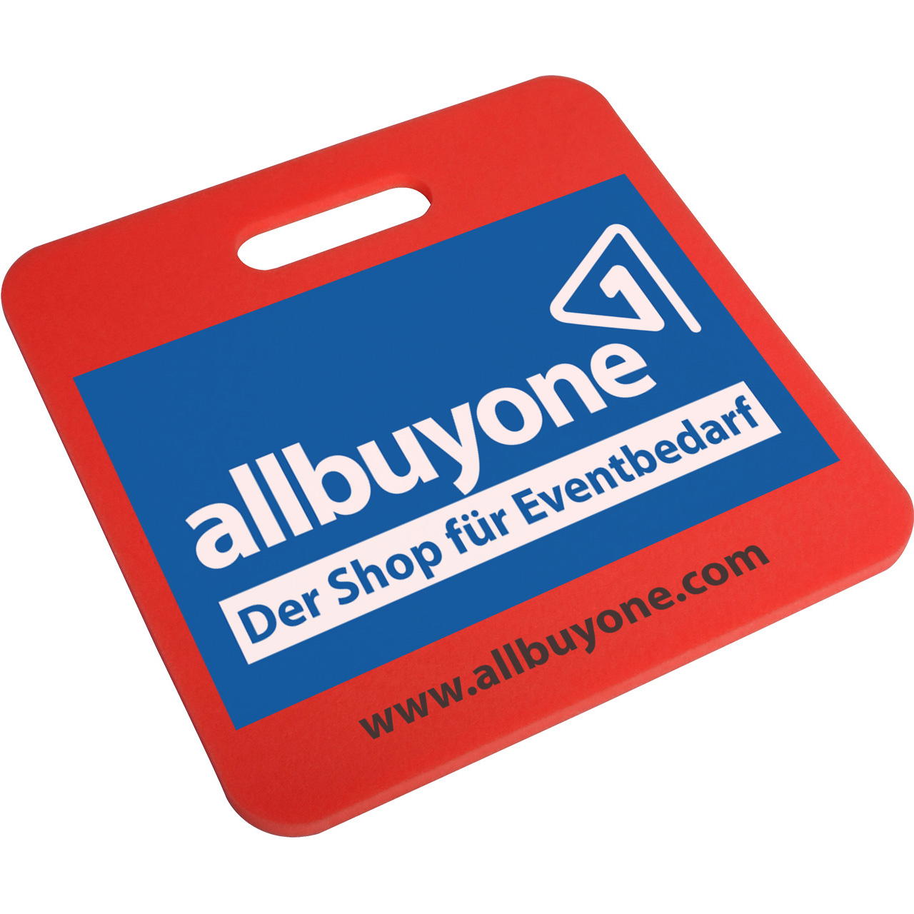 seat cushion printed - 3-coloured - red