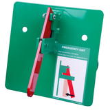 Bauzaunriegel für Notausgänge