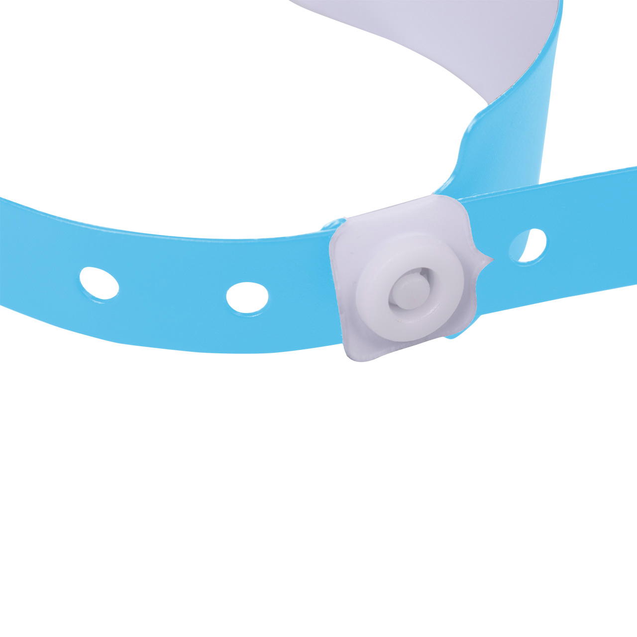 Printed vinyl admission wristbands (1c) - light blue