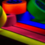 Gaffa Tape matt - neonblau GT PRO Gewebeband - 50 mm - neonblau