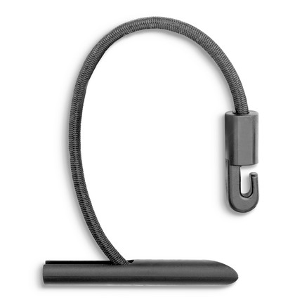 Tarpaulin bungee cords with hooks and toggle clutches