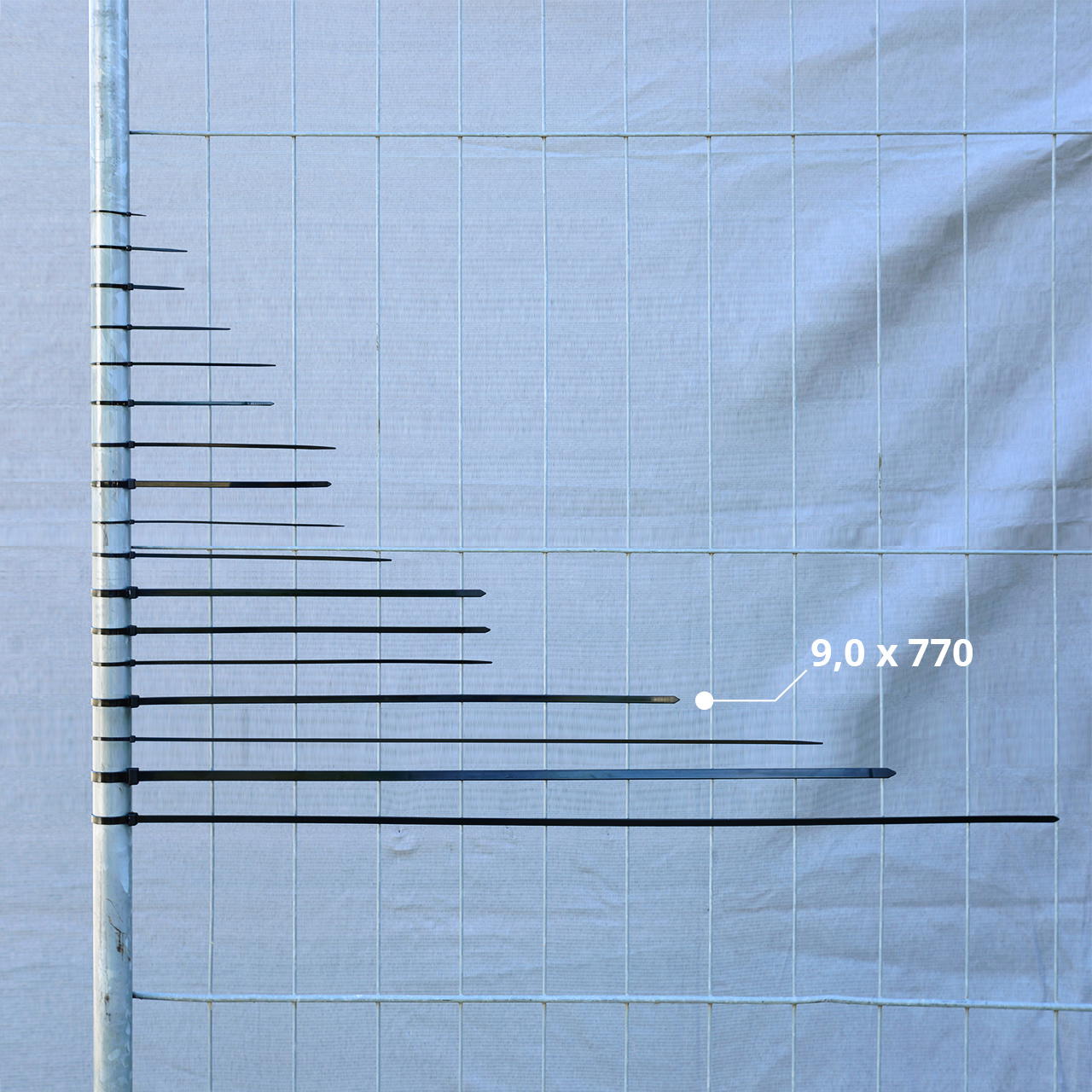 Kabelbinder schwarz - 9,0 mm x 770 mm