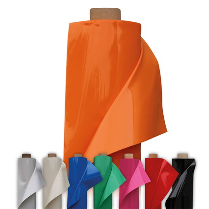 Lackfolie 30 m x 130 cm Rollenware orange - orange