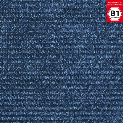 Kunststoffnetz PE nach Maß - blau Gaze 800 B1 - blau