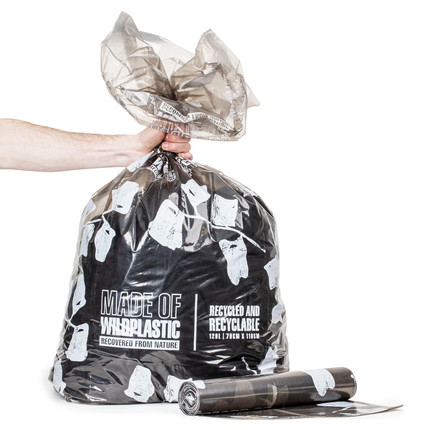 Recycling waste sacks made of WILDPLASTIC 120 l