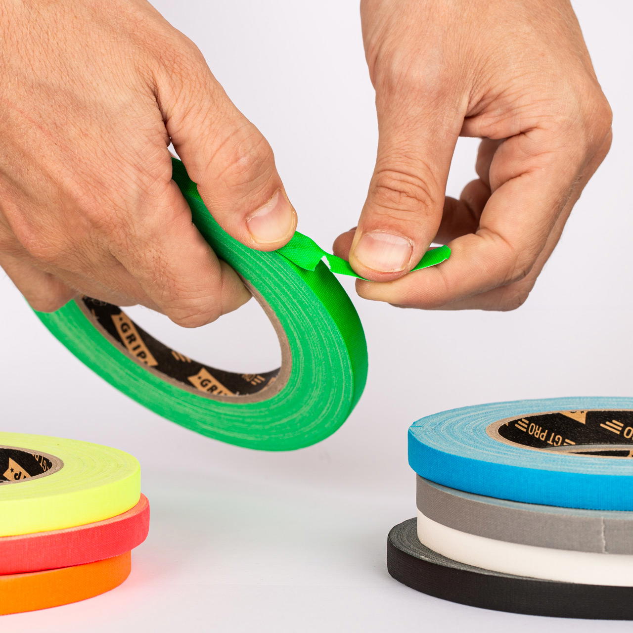 GT PRO cloth tape - 10 mm - neon green