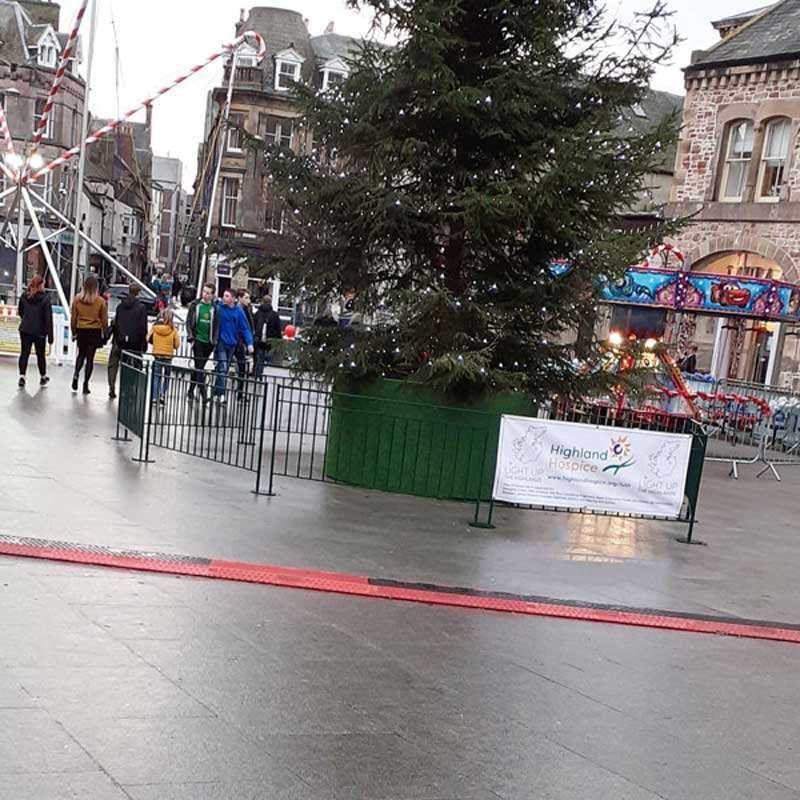 Cable Ramp Black Line 5-Channel low-profile in public event application (Article No. 2011132)