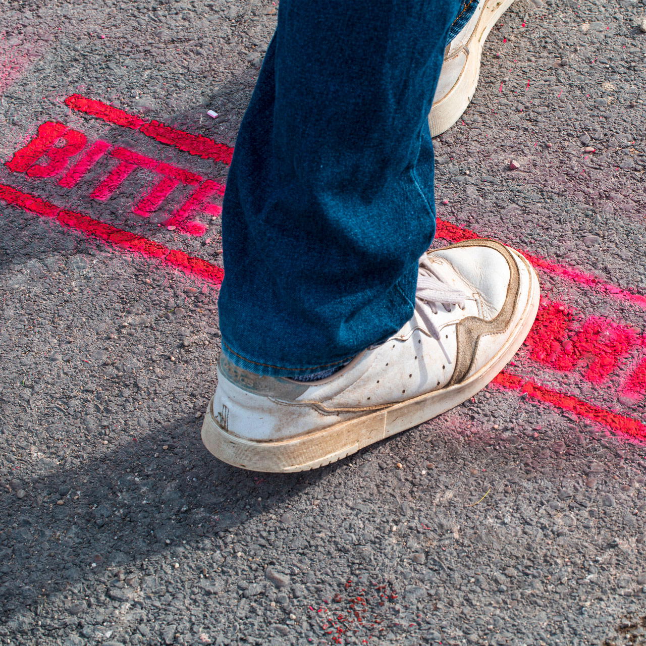 Kreidespray GRIP - neonrot