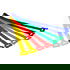 Preview: Set of 10 coloured velcro cable binders