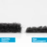 needle felt - black Needle felt velour B1 - black