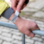 Einlassbänder Papier bedruckt - weiß Tyvek Bänder bedruckt (1-farbig) - 19 mm, weiß - weiß