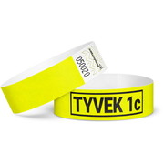 Tyvek Bänder bedruckt (1-farbig) - 19 mm, neongelb - neongelb