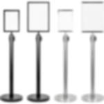 Schildtafel - silber Schildtafel für Absperrständer GRIP - silber - A3