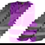 Signalweste mit Aufdruck - 1-seitig Signalweste - bedruckbar - 1-seitig - 1-farbig - lila