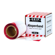 Flatterband rot weiß reißfest | 50 m Rolle