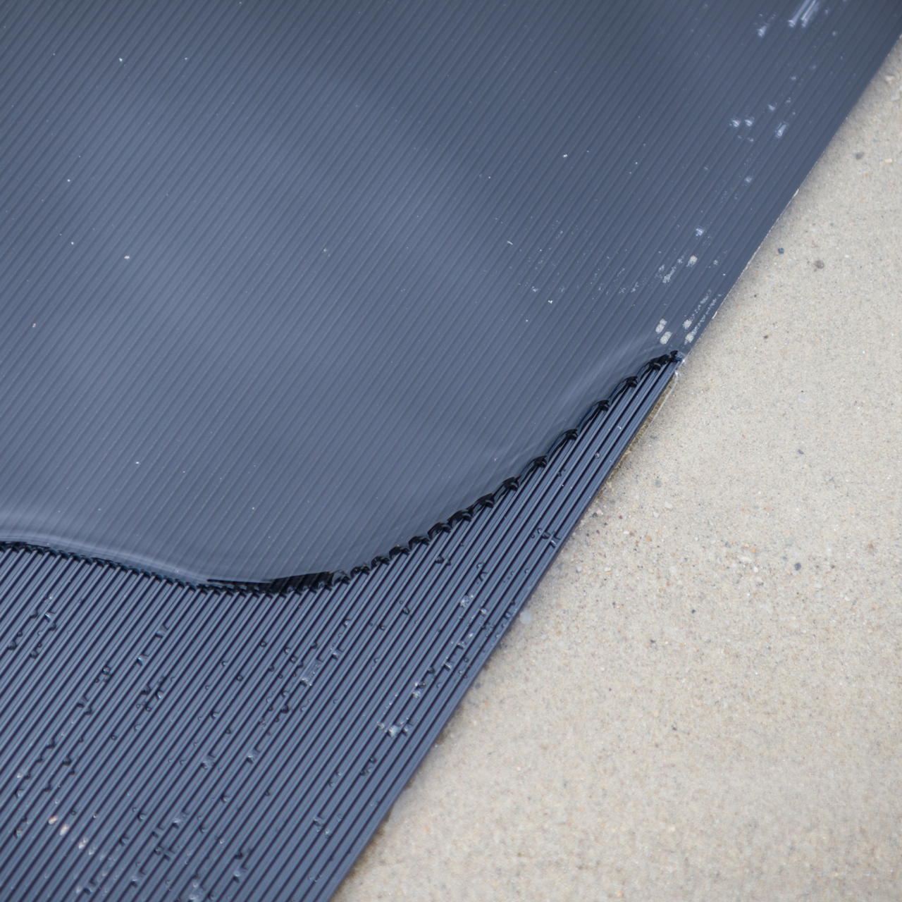 rubber mat with fabric insert