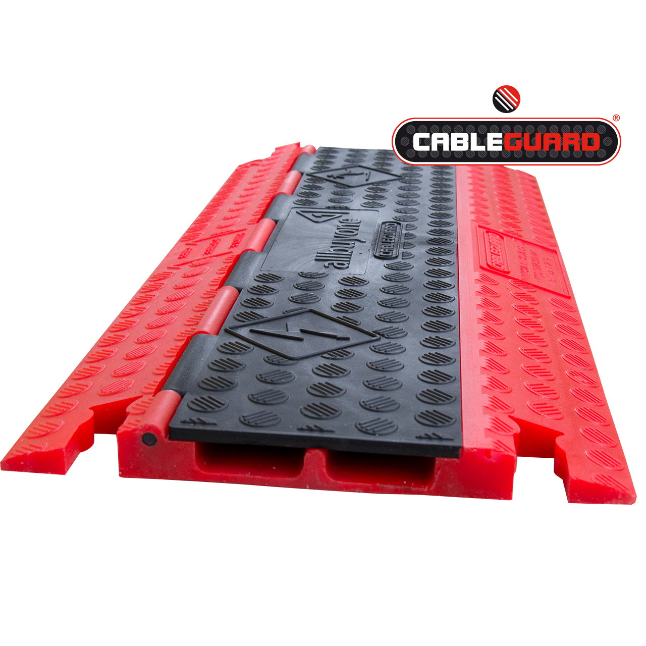 2-channel low-profile cable protector for pedestrian and light vehicle traffic - 2 channels