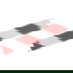 belt barrier posts - white Plastic belt barrier posts - white - red-white