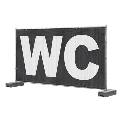 fence tarp | WC (black-white)