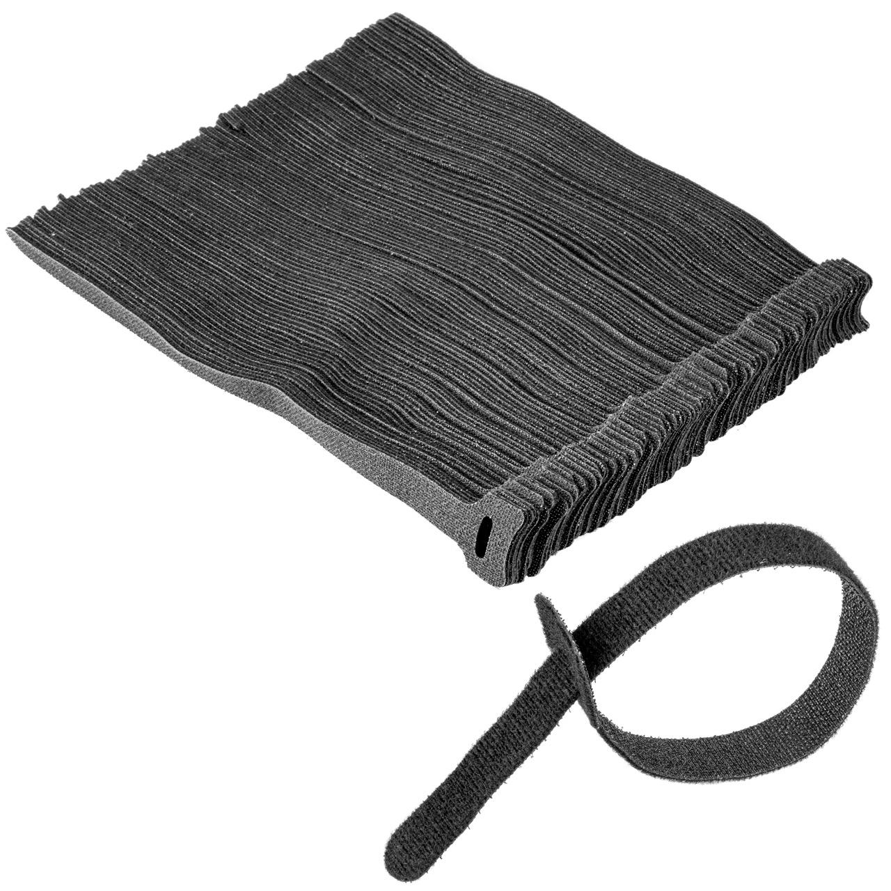 Black cable velcro – 100 sets - 17.0 mm x 310 mm