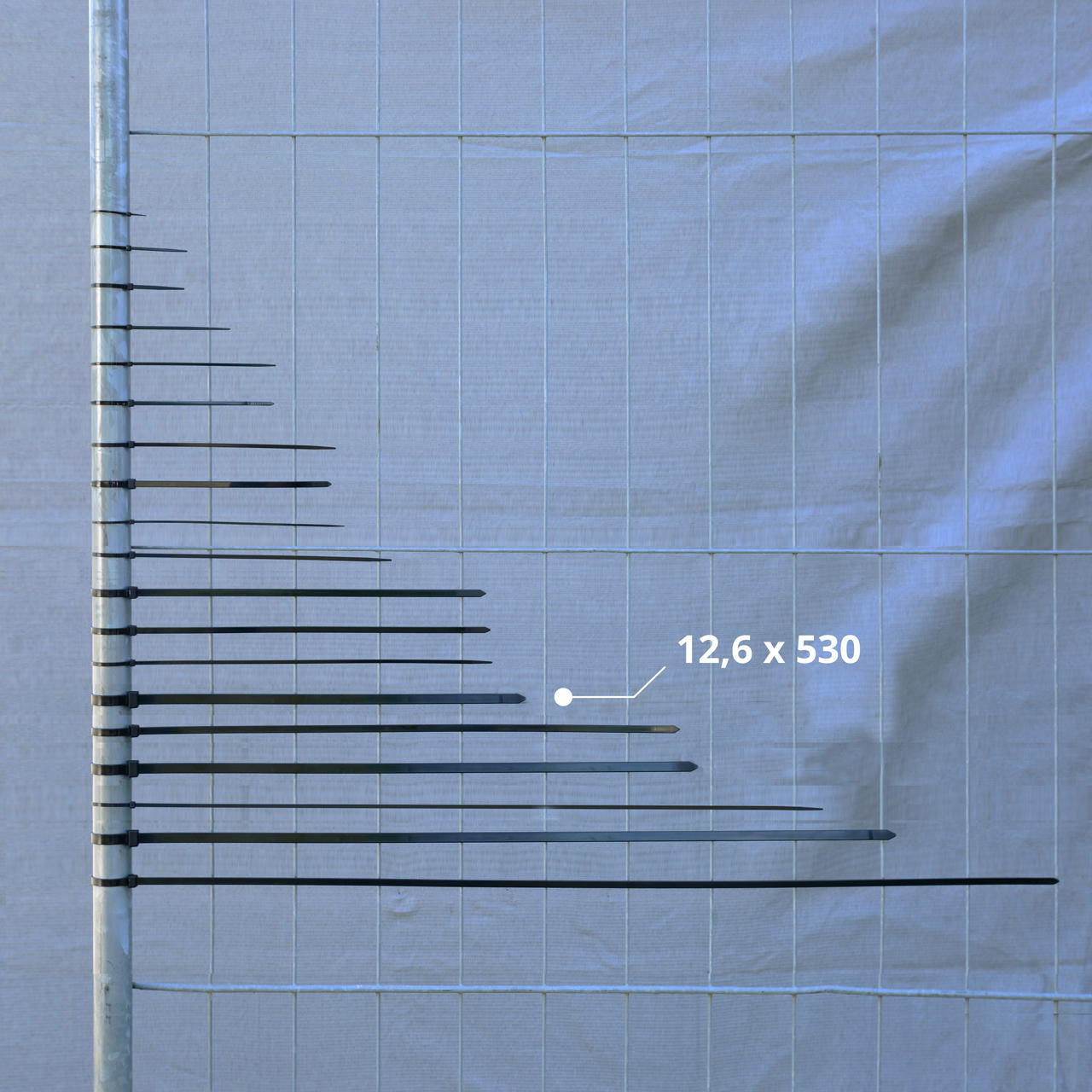 cable ties black - 12.6 mm x 530 mm