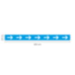 floor stickers arrows - light blue Floor stickers arrows 80 x 7.5 cm - light blue