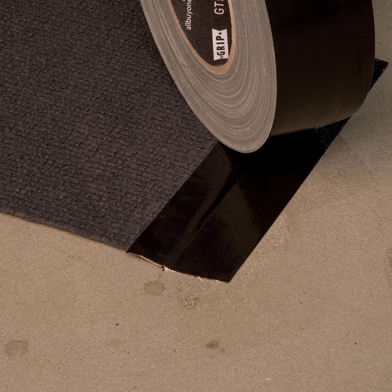 Rips trade show carpet on rolls, 2 metres wide - dark grey