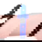 plastic admission wristbands - metallic blue Unprinted vinyl tape - metallic blue