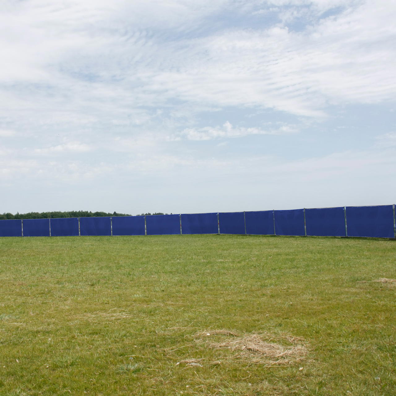 Bauzaunplane blau 3,41 x 1,76 m - blau