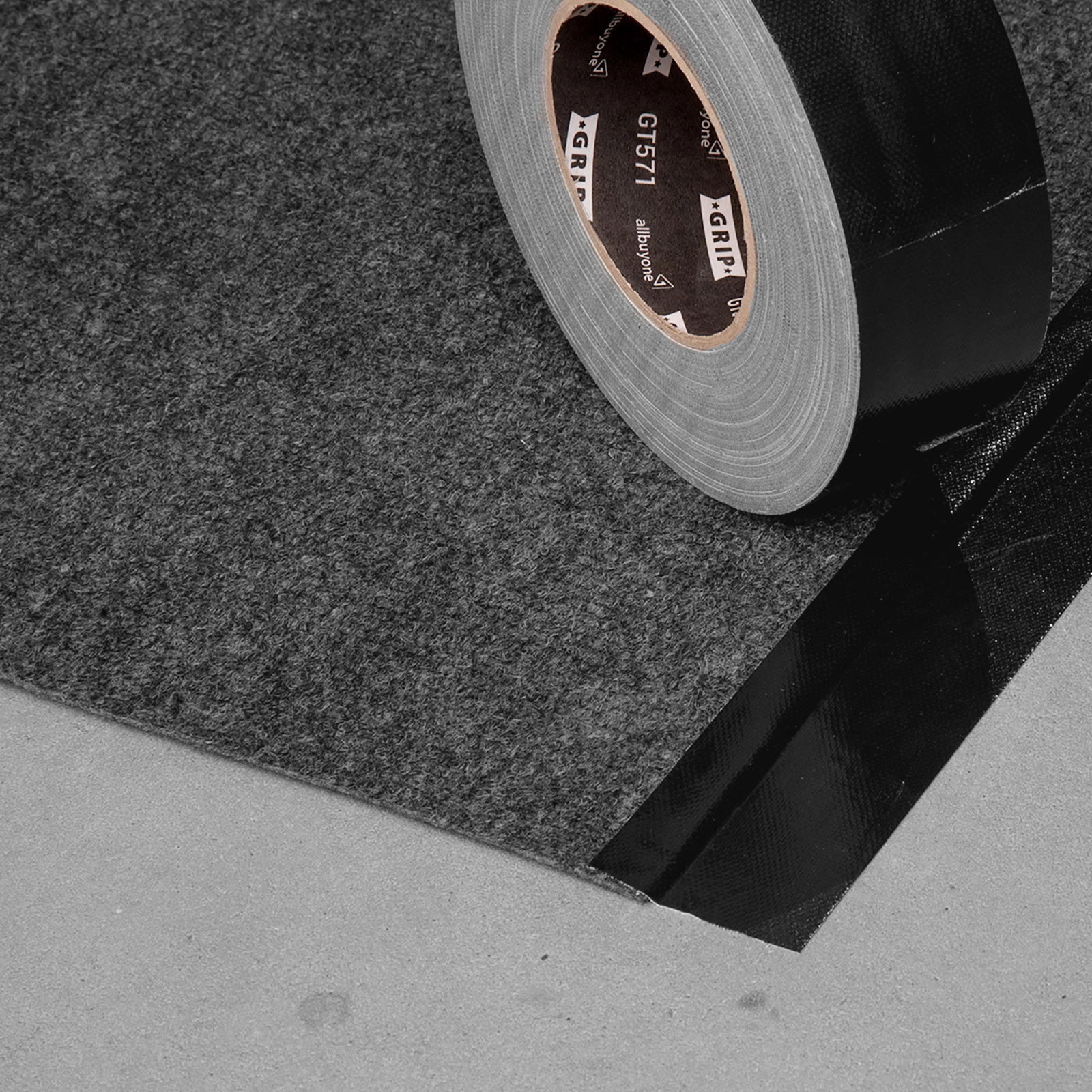 Rips carpet 1 m roll - mottled grey