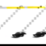 belt barrier posts - white Plastic belt barrier posts - white - signal yellow