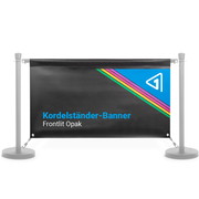 Banner für Kordelständer GRIP (Frontlit B1 opak)