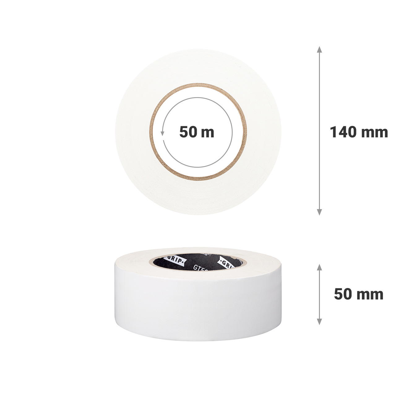 Adhesive cloth tape GT 561 - 50 m - white