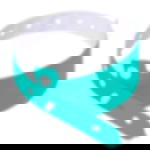 plastic admission wristbands - turquoise Unprinted vinyl tape - turquoise