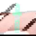 plastic admission wristbands - metallic green Unprinted vinyl tape - metallic green