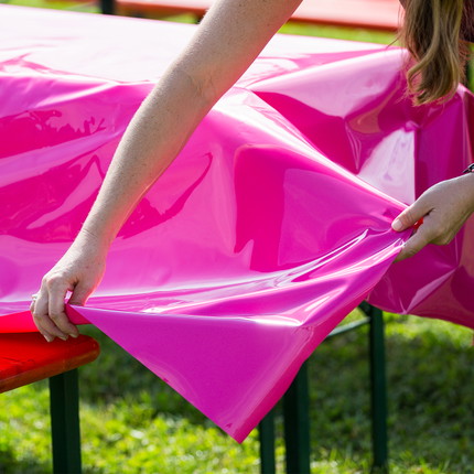 PVC Lacktischdecke 1,30 x 30 m | Top Qualität 180 my