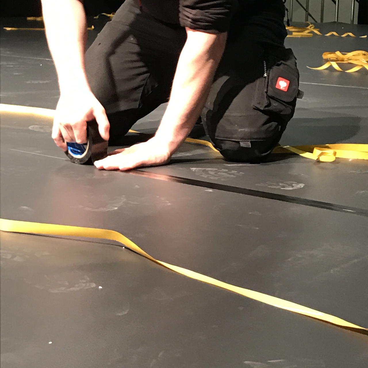 Marley Floor two-layer dance floor  - black-grey