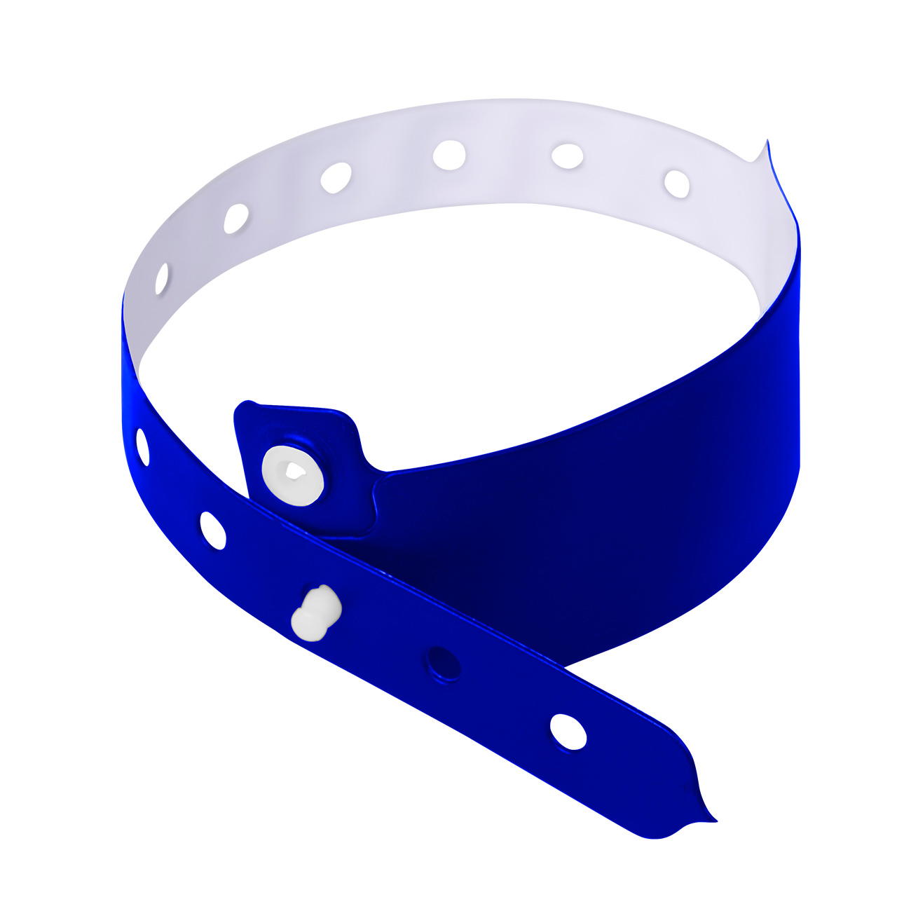 Vinyl Bänder unbedruckt - metallic blau