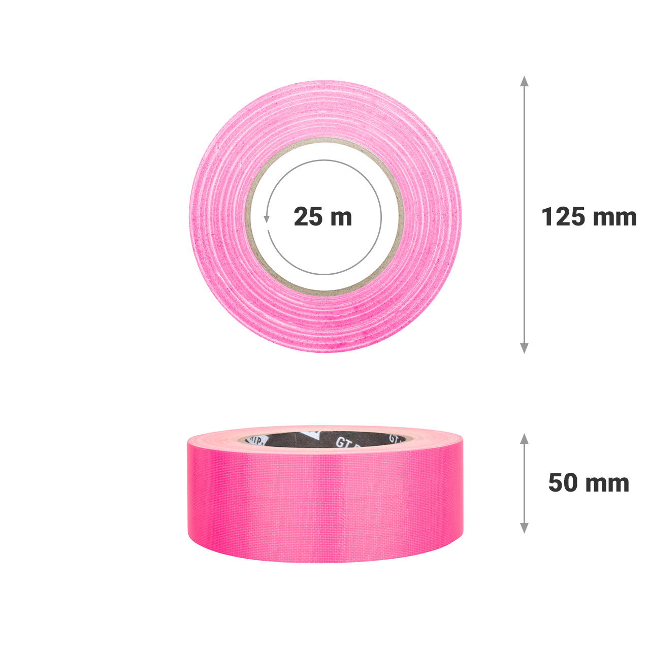 Adhesive cloth tape NEON GT 571 - neon pink