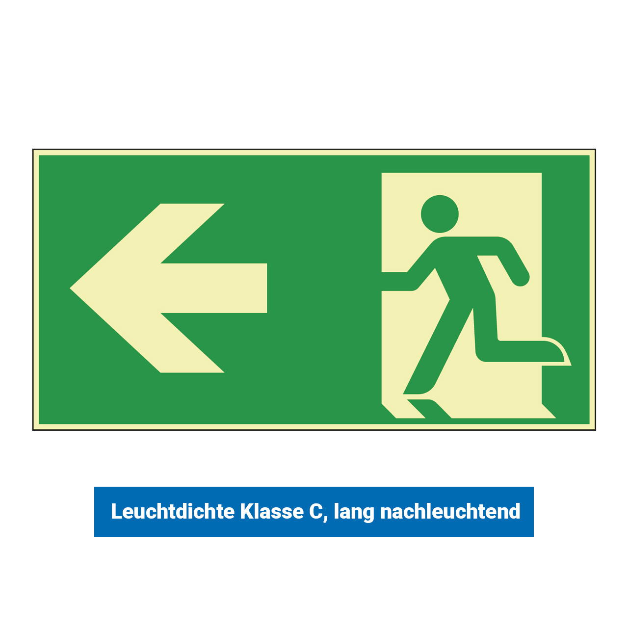 Notausgang Schild - Pfeil links