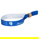 Sustainable festival wristbands printed with rPET